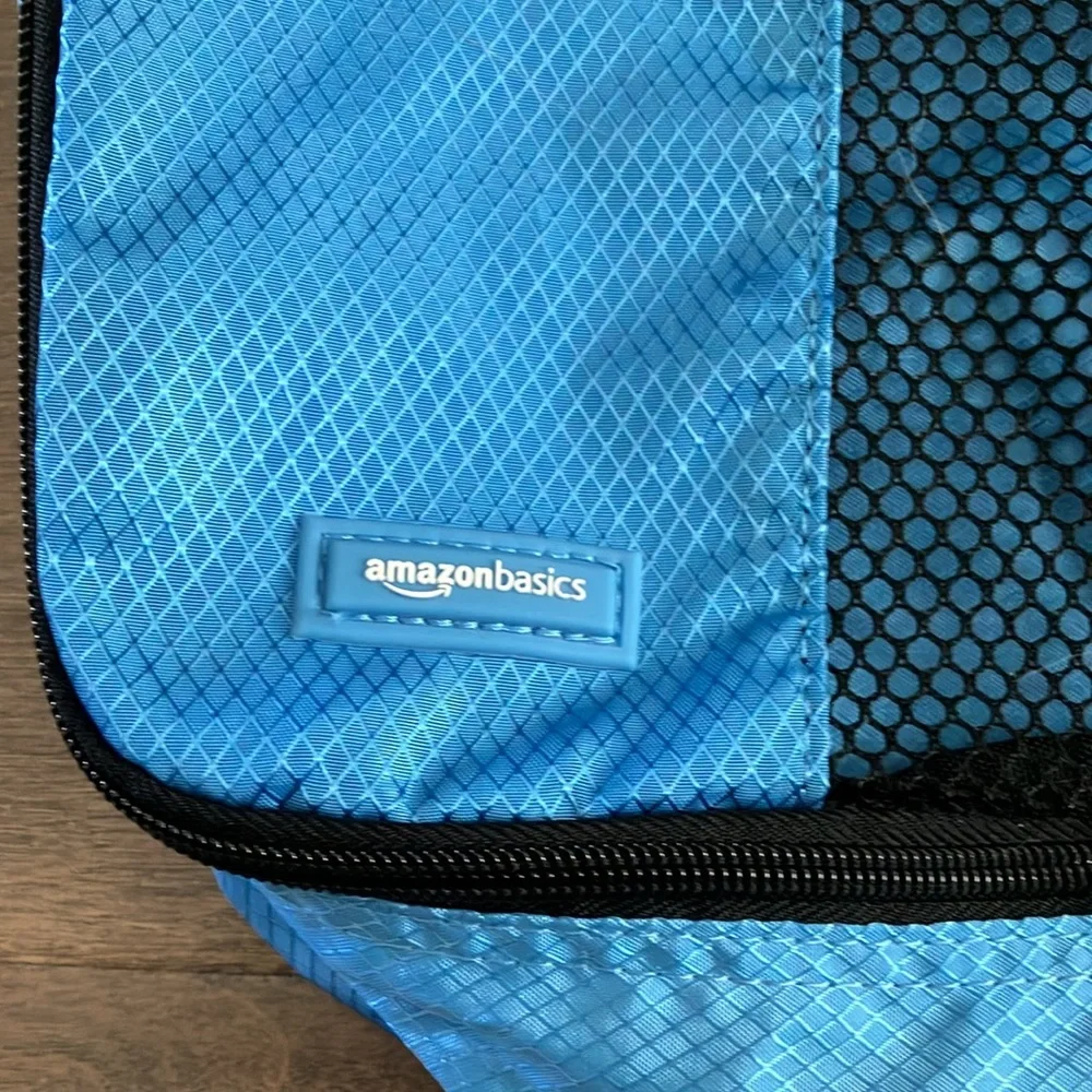 Packing cube Amazon Basics Blue black Zippered